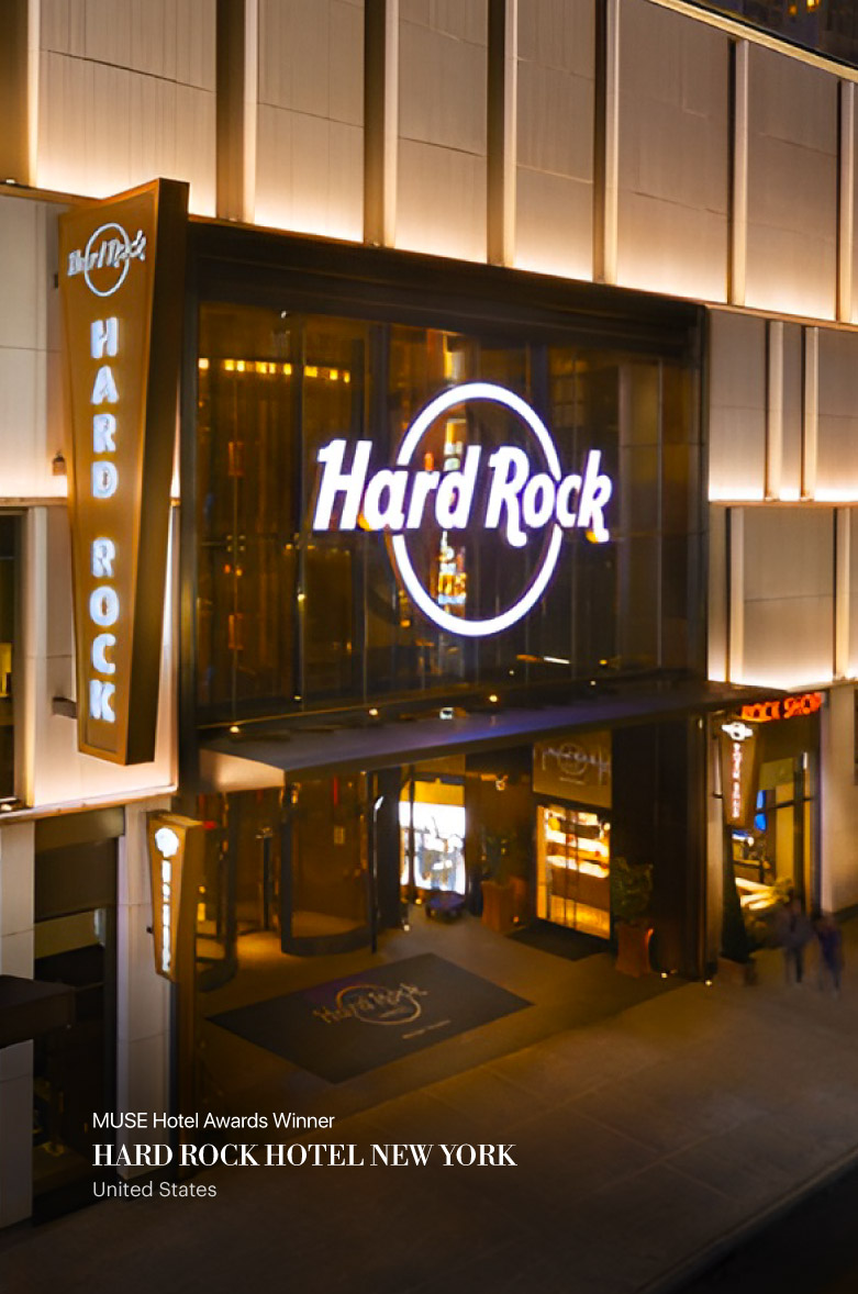 MUSE Hotel Awards Winner - Hard Rock Hotel New York